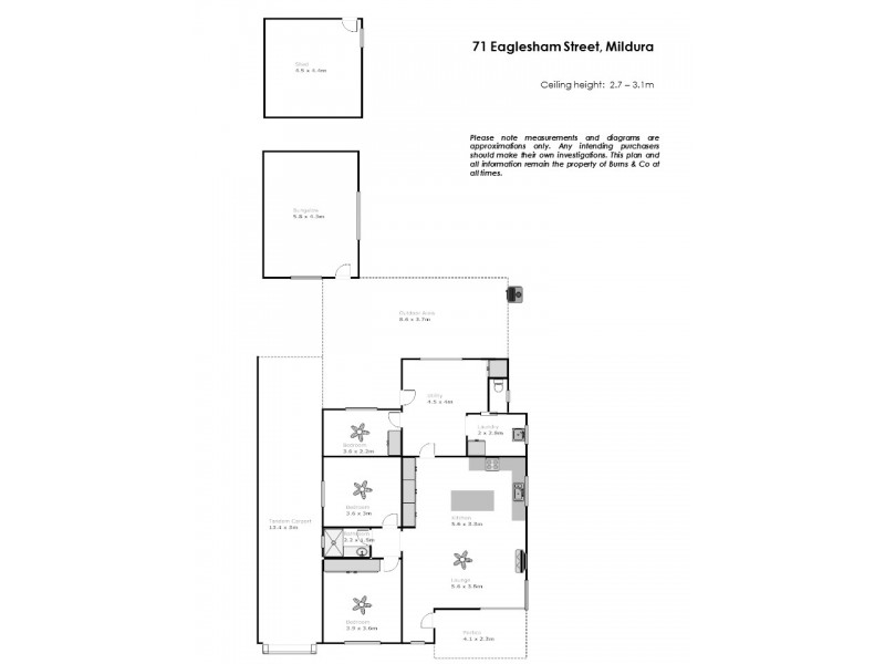 71 Eaglesham Street, Mildura VIC 3500 Floorplan