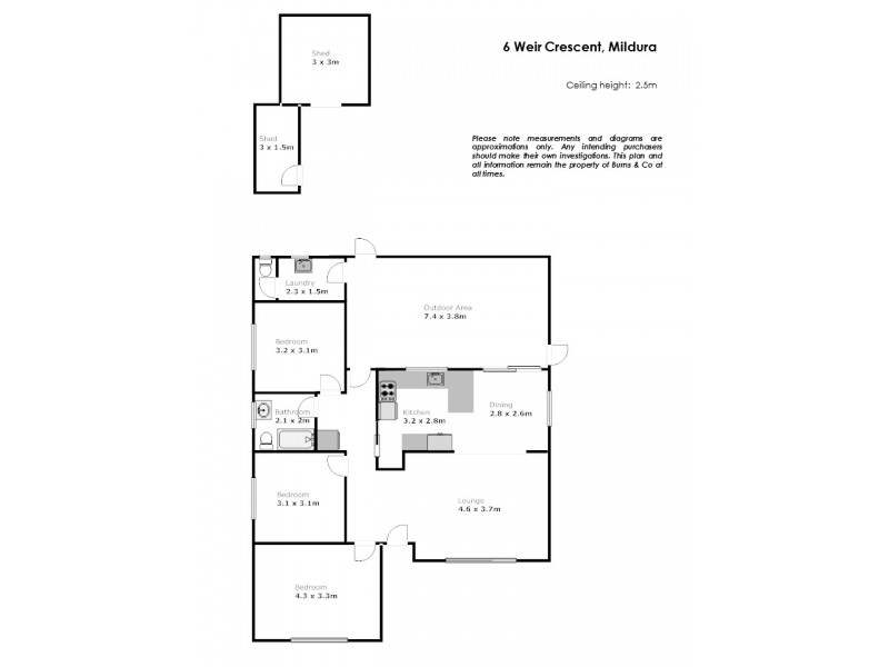 6 Weir Crescent, Mildura VIC 3500 Floorplan