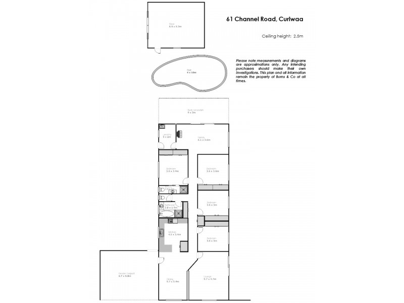 61 Channel Road, Curlwaa NSW 2648 Floorplan