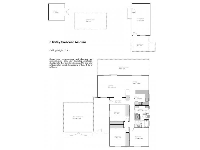 3 Batey Crescent, Mildura VIC 3500 Floorplan
