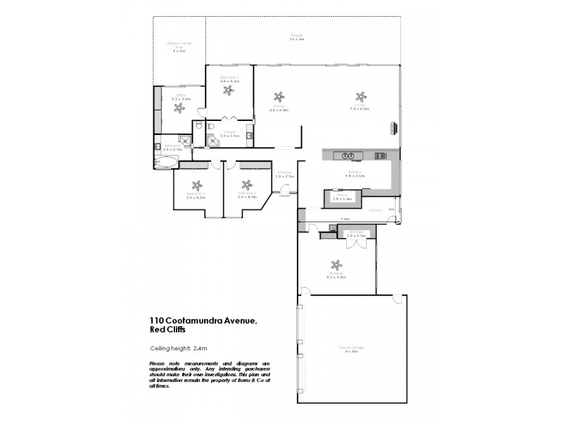 110 Cootamundra Avenue, Red Cliffs VIC 3496 Floorplan