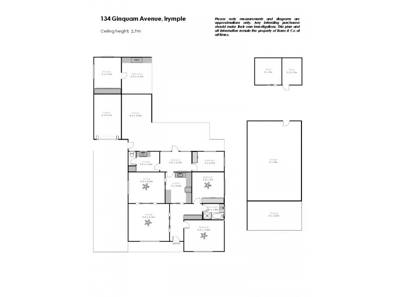 134 Ginquam Avenue, Irymple VIC 3498 Floorplan