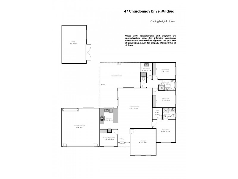 47 Chardonnay Drive, Mildura VIC 3500 Floorplan