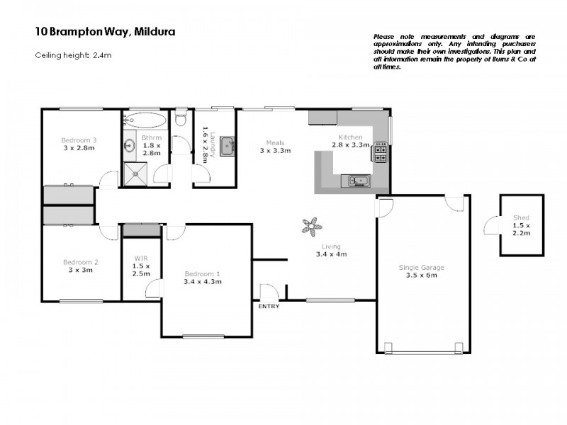 10 Brampton Way, Mildura VIC 3500 Floorplan
