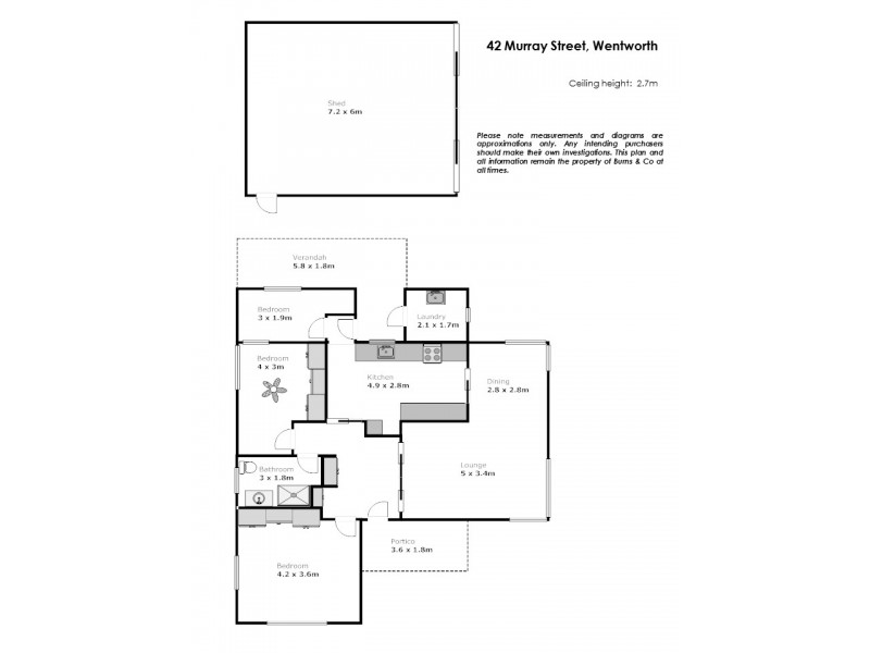 42 Murray Street, Wentworth NSW 2648 Floorplan