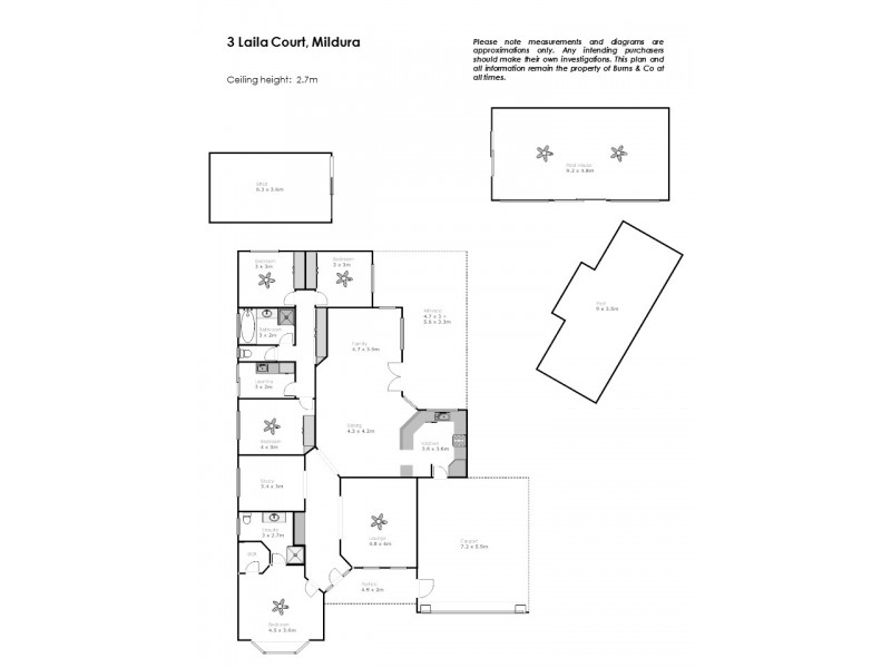 3 Laila Court, Mildura VIC 3500 Floorplan