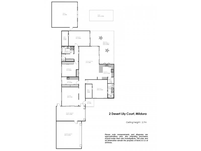 2 Desert Lily Court, Mildura VIC 3500 Floorplan
