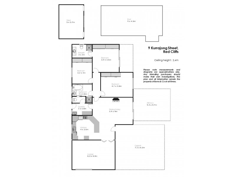 9 Kurrajong Street, Red Cliffs VIC 3496 Floorplan