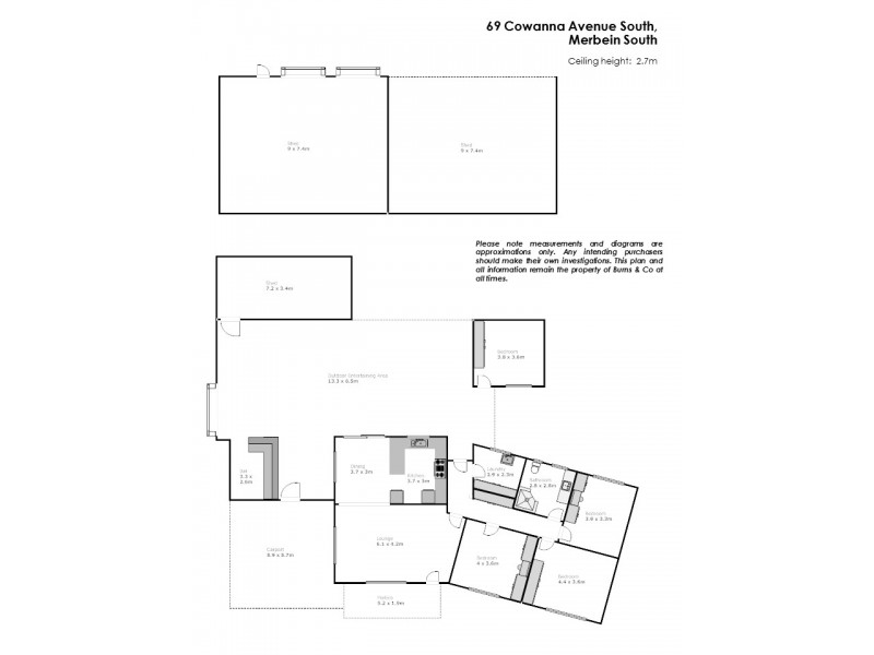 69 Cowanna Avenue South, Merbein South VIC 3505 Floorplan