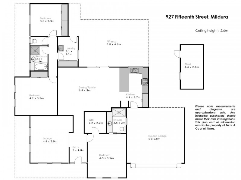 927 Fifteenth Street and Cambridge Terrace, Mildura VIC 3500 Floorplan