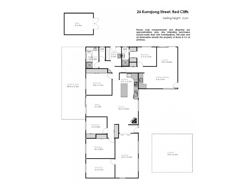 26 Kurrajong Street, Red Cliffs VIC 3496 Floorplan