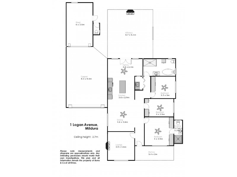 1 Logan Avenue, Mildura VIC 3500 Floorplan