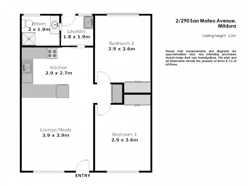2/290 San Mateo Avenue, Mildura VIC 3500 Floorplan