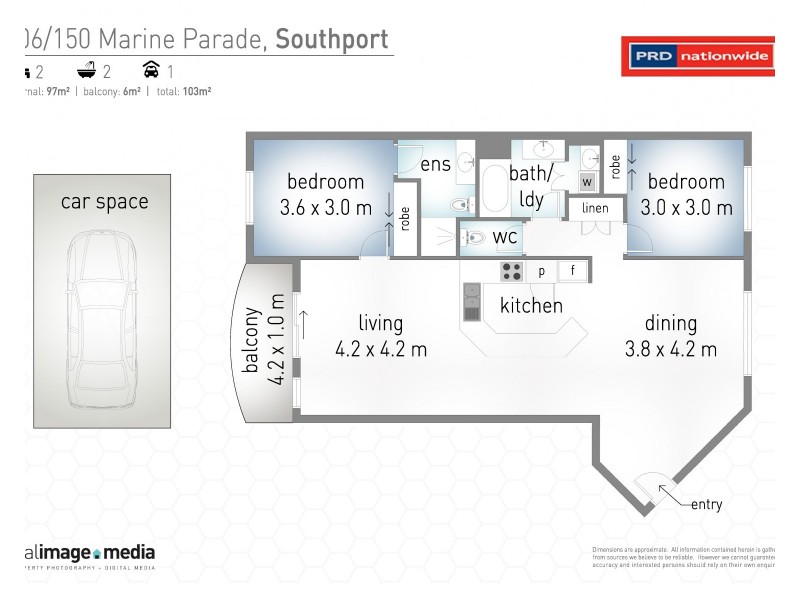 106/148 Marine Parade, Southport QLD 4215 Floorplan
