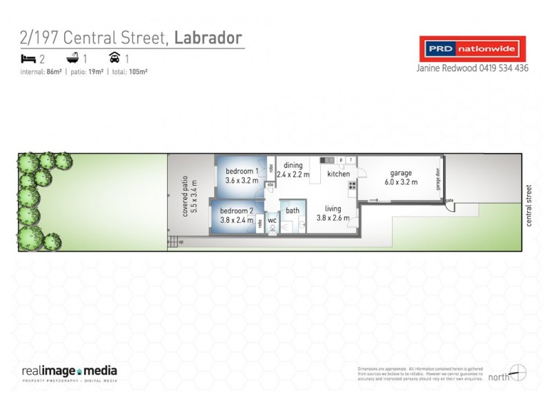 2/197 Central Street, Labrador QLD 4215 Floorplan