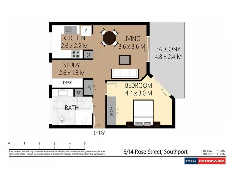 15/14 Rose Street, Southport QLD 4215 Floorplan