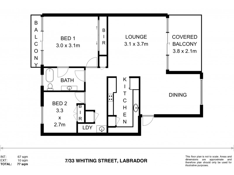 7/33 Whiting Street, Labrador QLD 4215 Floorplan
