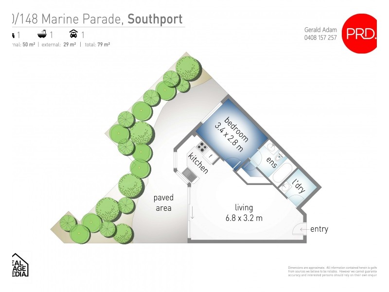 30/150 Marine Parade, Southport QLD 4215 Floorplan