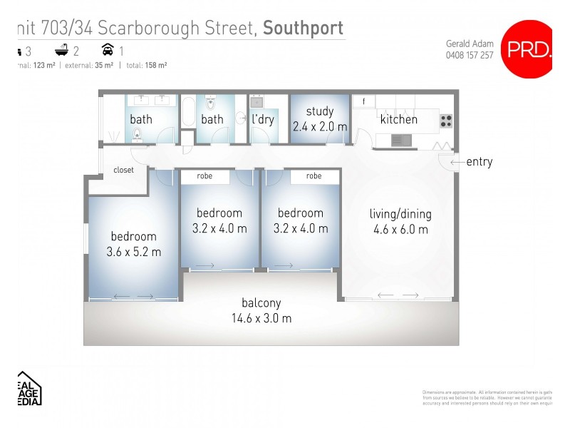 36 Scarborough Street, Southport QLD 4215 Floorplan