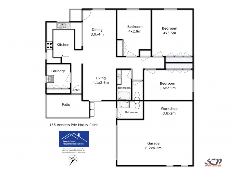 1and2, 155 Annetts Parade, Mossy Point NSW 2537