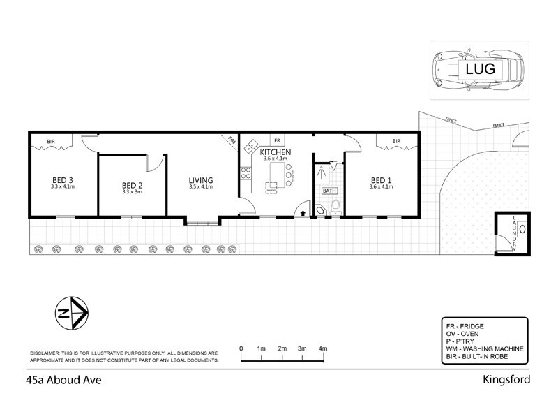 45A Aboud Avenue, Kingsford NSW 2032 Floorplan