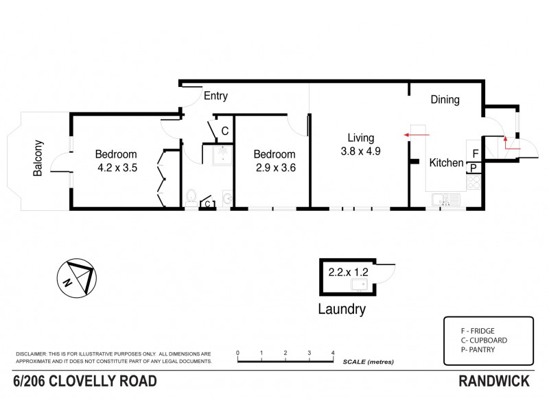 6/206 Clovelly Road, Randwick NSW 2031 Floorplan