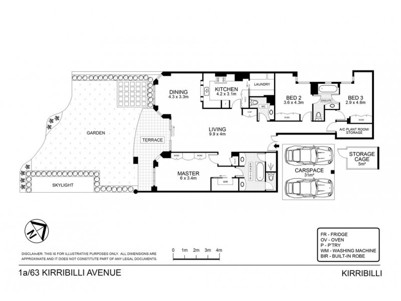 1A/63 Kirribilli Avenue, Kirribilli NSW 2061 Floorplan