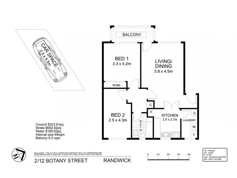 2/12 Botany Street, Randwick NSW 2031 Floorplan