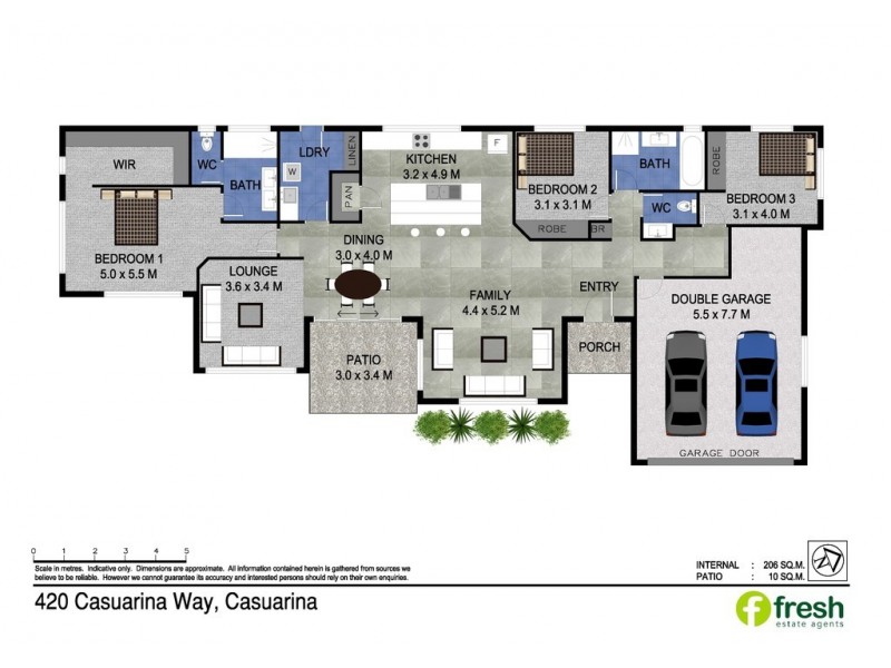 420 Casuarina Way, Casuarina NSW 2487 Floorplan