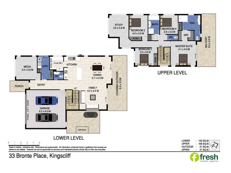 33 Bronte Place, Kingscliff NSW 2487 Floorplan