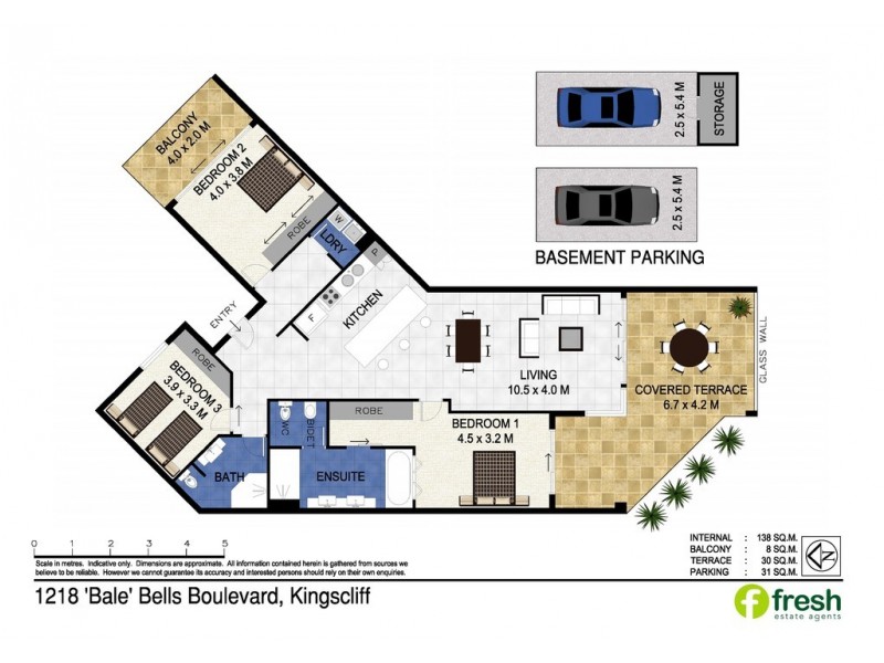 1218/1 Bells Boulevard, Kingscliff NSW 2487 Floorplan