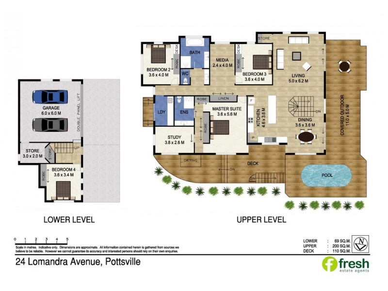 24 Lomandra Ave, Pottsville NSW 2489 Floorplan