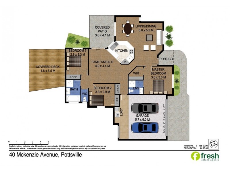 40 McKenzie Avenue, Pottsville NSW 2489 Floorplan