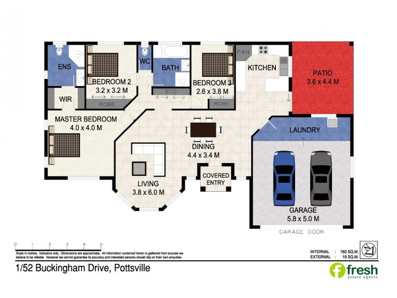 1/52 Buckingham Drive, Pottsville NSW 2489 Floorplan