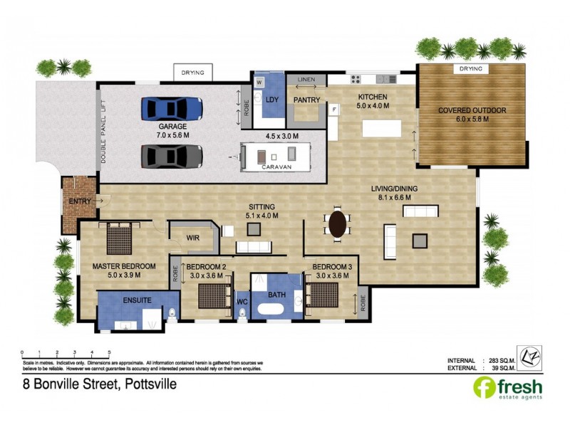 8 Bonville Street, Pottsville NSW 2489 Floorplan