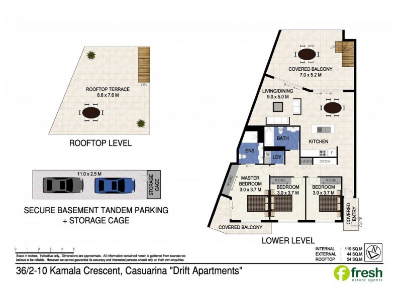 36/2-10 Kamala Crescent, Casuarina NSW 2487 Floorplan