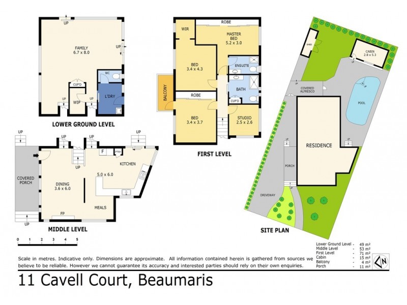 11 Cavell Court, Beaumaris VIC 3193 Floorplan