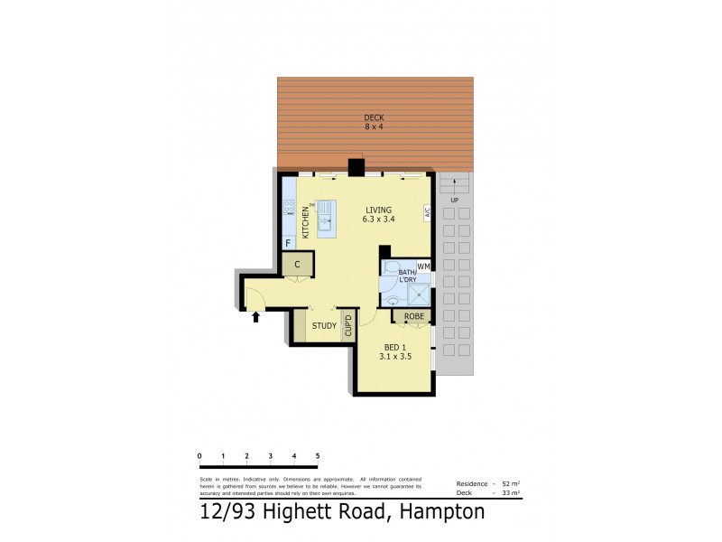 12/93 Highett Road, Hampton VIC 3188 Floorplan