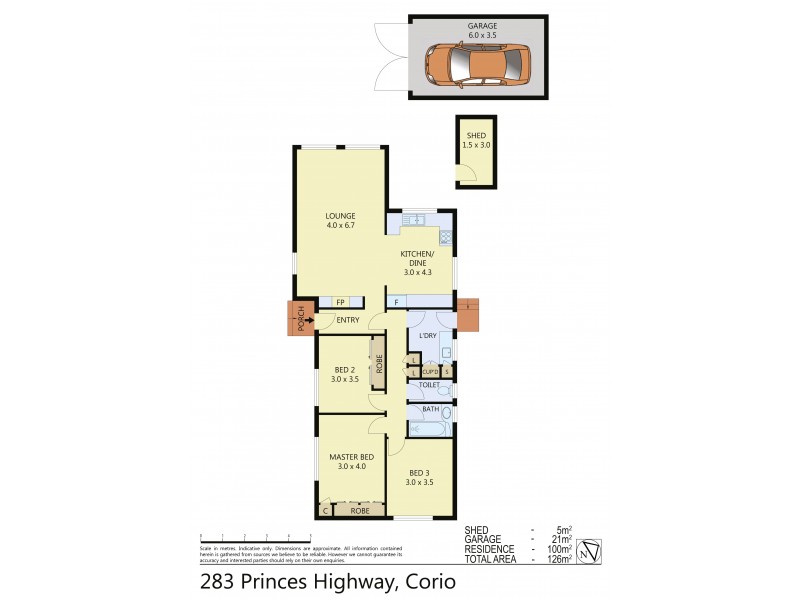 283 Princes Highway, Corio VIC 3214 Floorplan