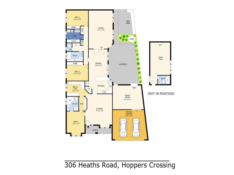 306 Heaths Road, Hoppers Crossing VIC 3029 Floorplan