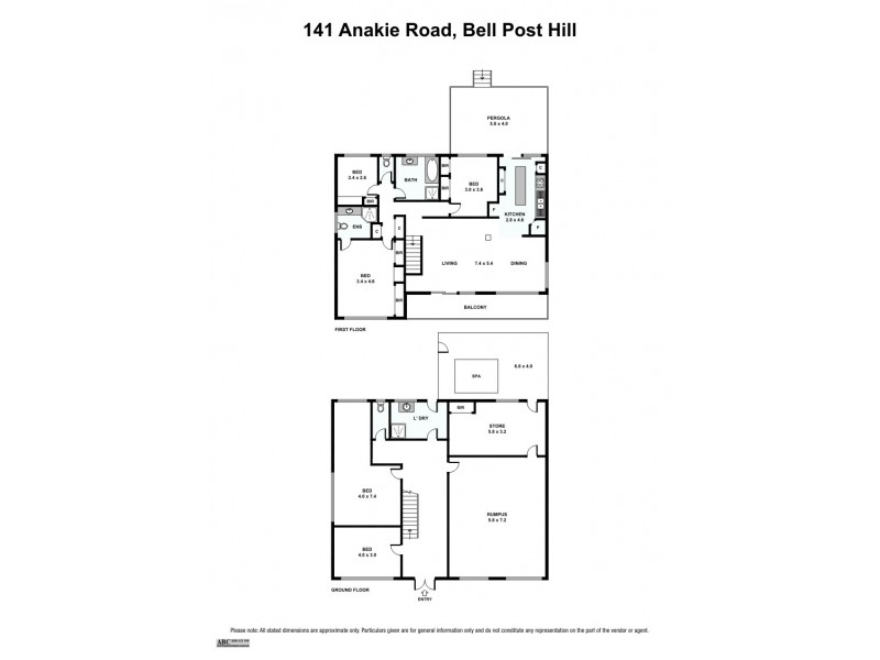 141 Anakie Road, Bell Post Hill VIC 3215 Floorplan