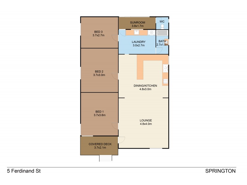 5 Ferdinhand Street, Springton SA 5235 Floorplan