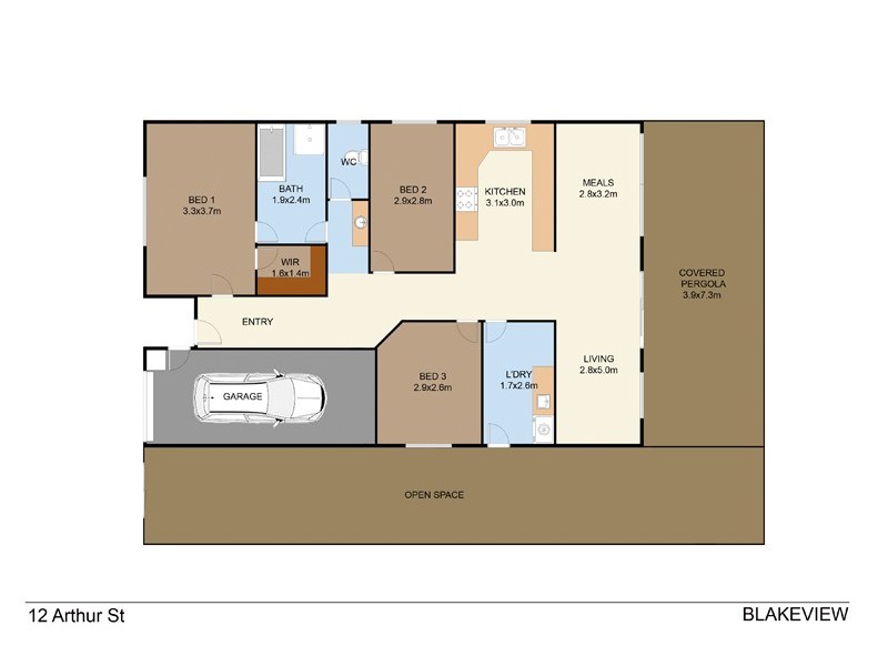 12 Arthur Street, Blakeview SA 5114 Floorplan