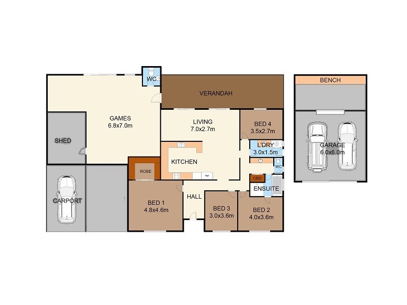 47 Stevens Drive, Angle Vale SA 5117 Floorplan