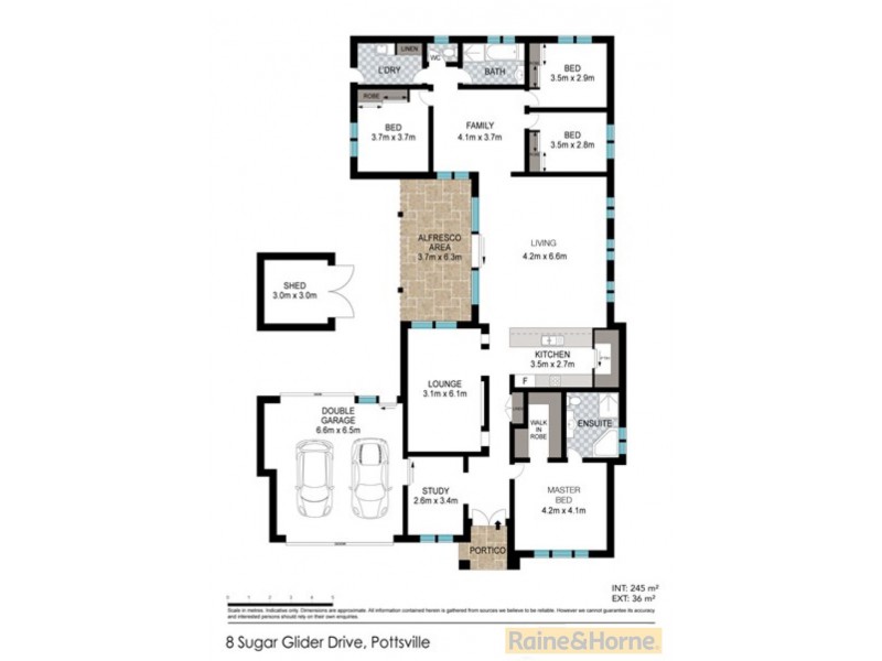 8 Sugar Glider Drive, Pottsville NSW 2489 Floorplan