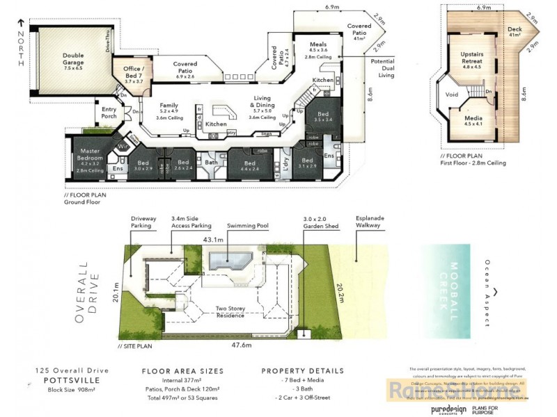 125 Overall Drive, Pottsville NSW 2489 Floorplan