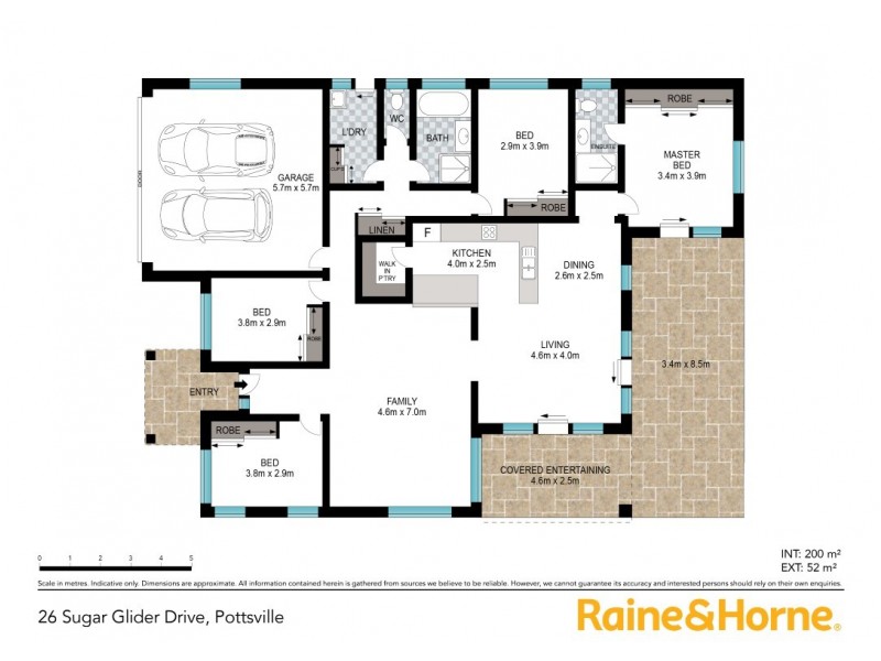 26 Sugar Glider Drive, Pottsville NSW 2489 Floorplan