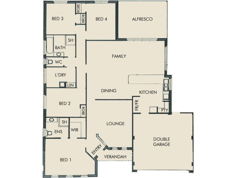 3 Bandicoot Way, Dawesville WA 6211 Floorplan