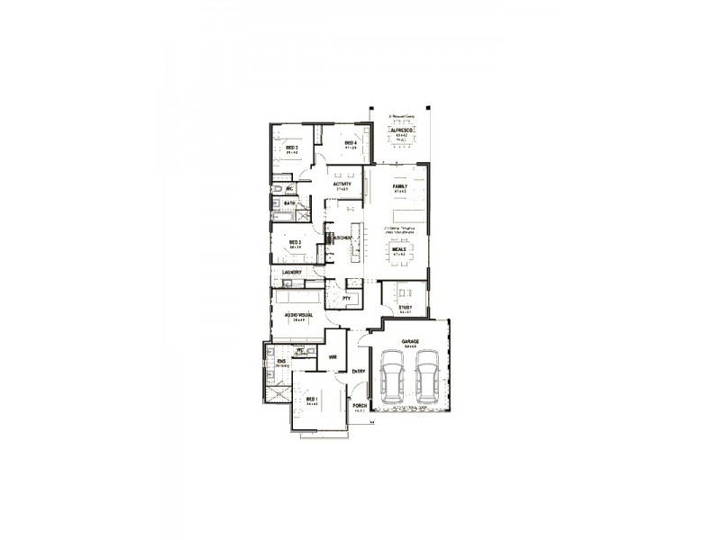 11 Melksham Way, Wellard WA 6170 Floorplan