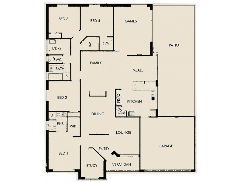 16 Rainbow Way, Dawesville WA 6211 Floorplan